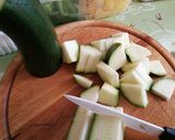 Currys, gombás, cukkínis csirkemell rizzsel recept fázis 1 fotója