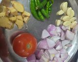 A picture of step 2 of मक्के की रोटी और सरसों का साग.