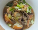 Foto langkah ke 4 dari resep Model Gandum Kuah Daging Palembang.