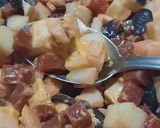 Foto del paso 4 de la receta: Para días de calor, palmitos, remolacha y olivas negras con salsa golf