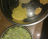 A picture of step 1 of Methi Aloo,Raita and chapati.