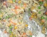 A picture of step 3 of Veggies scrambled egg.