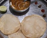 A picture of step 5 of Chole bhature.