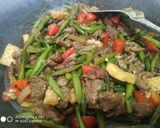 Foto langkah ke 7 dari resep Daging sapi paprika buncis tahu lada hitam.