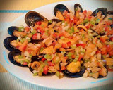 Foto del paso 3 de la receta: Mejillones con salpicón de vinagreta