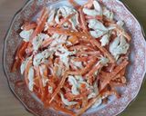 รูปขั้นตอนการทำที่ 4 ของ แครอทสันในไก่สลัดมายองเนส