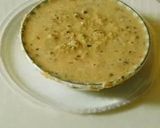 A picture of step 6 of Green Squash (Lauki) paruppu urundai More kuzhambu (in buttermilk sauce).