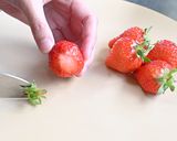 Foto del paso 1 de la receta: Daifuku de fresa al microondas (いちご大福) 🍡🍓【Dulce japonés】