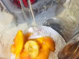 Revuelto de tofu y batido frutal con leche de coco 🍓🍌🥥