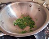 A picture of step 2 of Methi paneer malai curry.