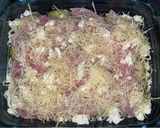 Une image de l'étape 2 de Gratin de courgettes & jambon avec de la feta.