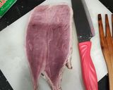 Foto del paso 3 de la receta: Hojaldre relleno de solomillo de cerdo, jamón serrano y manzana