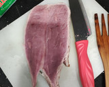 Foto del paso 3 de la receta: Hojaldre relleno de solomillo de cerdo, jamón serrano y manzana