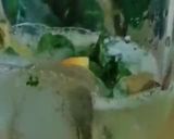 A picture of step 4 of Mango Mojito 🥭🍋🧊🌿🍋🥭.