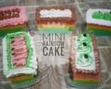 Foto langkah ke 11 dari resep Mini Rainbow Cake.