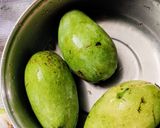 A picture of step 1 of Sweet & Sour Raw Mango & Jaggery.
