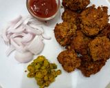 A picture of step 6 of Mixed Sprout Pakoda (Made in Airfryer).