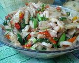 Foto langkah ke 4 dari resep Oseng cupebak(cumi pete bakso).