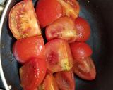 A picture of step 1 of Pan Fry Tomatoes with Mixed Herbs - 4 mins.