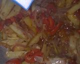 A picture of step 6 of Green Onions Potato Tomato Sabji.