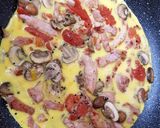 A picture of step 4 of My full Breakfast Omelette. 👍.