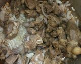 A picture of step 5 of Mutton Fried with garlic.