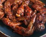 A picture of step 6 of Sticky orange wings.