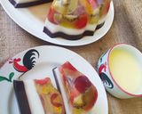 Foto langkah ke 9 dari resep Puding Buah, Puding Susu, dan Puding Coklat.