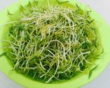Hình bước làm 3 của món Trứng chiên rau mầm đậu xanh