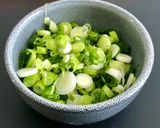A picture of step 1 of Creamy Pea Soup.