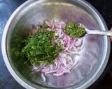 A picture of step 2 of Spicy Bajara Onion Pakoda.