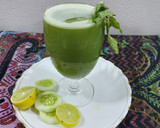 A picture of step 2 of Refreshing Cucumber and mint lemonade.