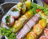 Hình bước làm 1 của món Gỏi cuốn 🦐🥬🥒🥕🫑