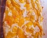 A picture of step 4 of Peach Cobbler.