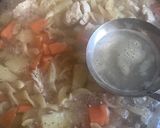 A picture of step 4 of Egg noodle/Chicken Soup (Cleaning out the fridge).