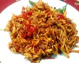 Foto langkah ke 5 dari resep Cireng isi ayam suwir pedas ter enak.