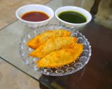 A picture of step 5 of Chicken Samosa cutlets.