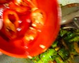 Gambar langkah 3 resipi Tumis Pedas Sayur Empat Raja.