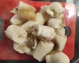 Foto del paso 1 de la receta: Polos cremosos de plátano y crema de cacahuete 🍌🥜