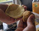 A picture of step 11 of Puran poli.