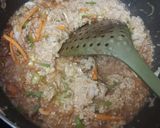 A picture of step 4 of Chinese khichadi.