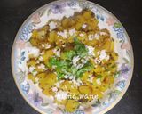 A picture of step 4 of Raw papaya Bhaji.