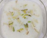 A picture of step 4 of Sabudana and semolina kheer.