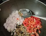 A picture of step 2 of # Mains. Shahi alu gobhi.