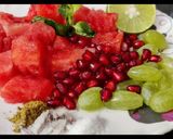 A picture of step 2 of Watermelon Pomegranate Grapes Mocktail.