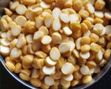 A picture of step 1 of Vatli Dal - Ground Lentil stir fry.