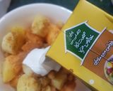 A picture of step 2 of Chana fruit chat.