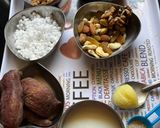 A picture of step 1 of Sweet Potato Sabudana kheer.