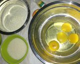 Foto langkah ke 1 dari resep Bolu potong ekonomis dan lembut.
