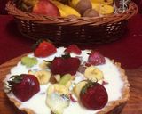 A picture of step 12 of Biscuit Rabri mixed fruit tart.